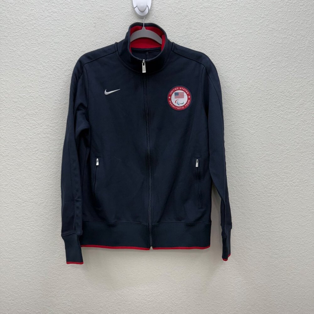 Nike Team USA United States Paralympic Zip Up Track Jacket 502666-473 Womens XL